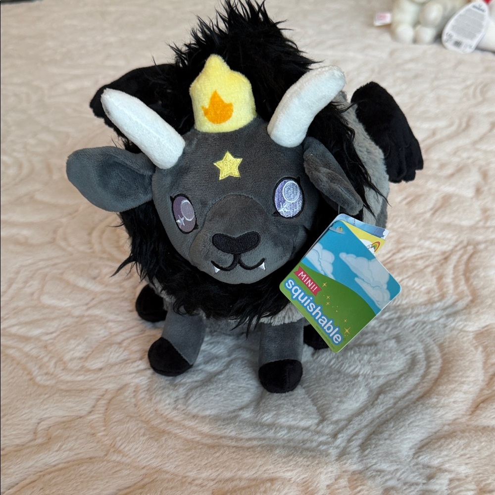 Mini Squishable BAPHOMAT Black and Gray Stuffed Animal